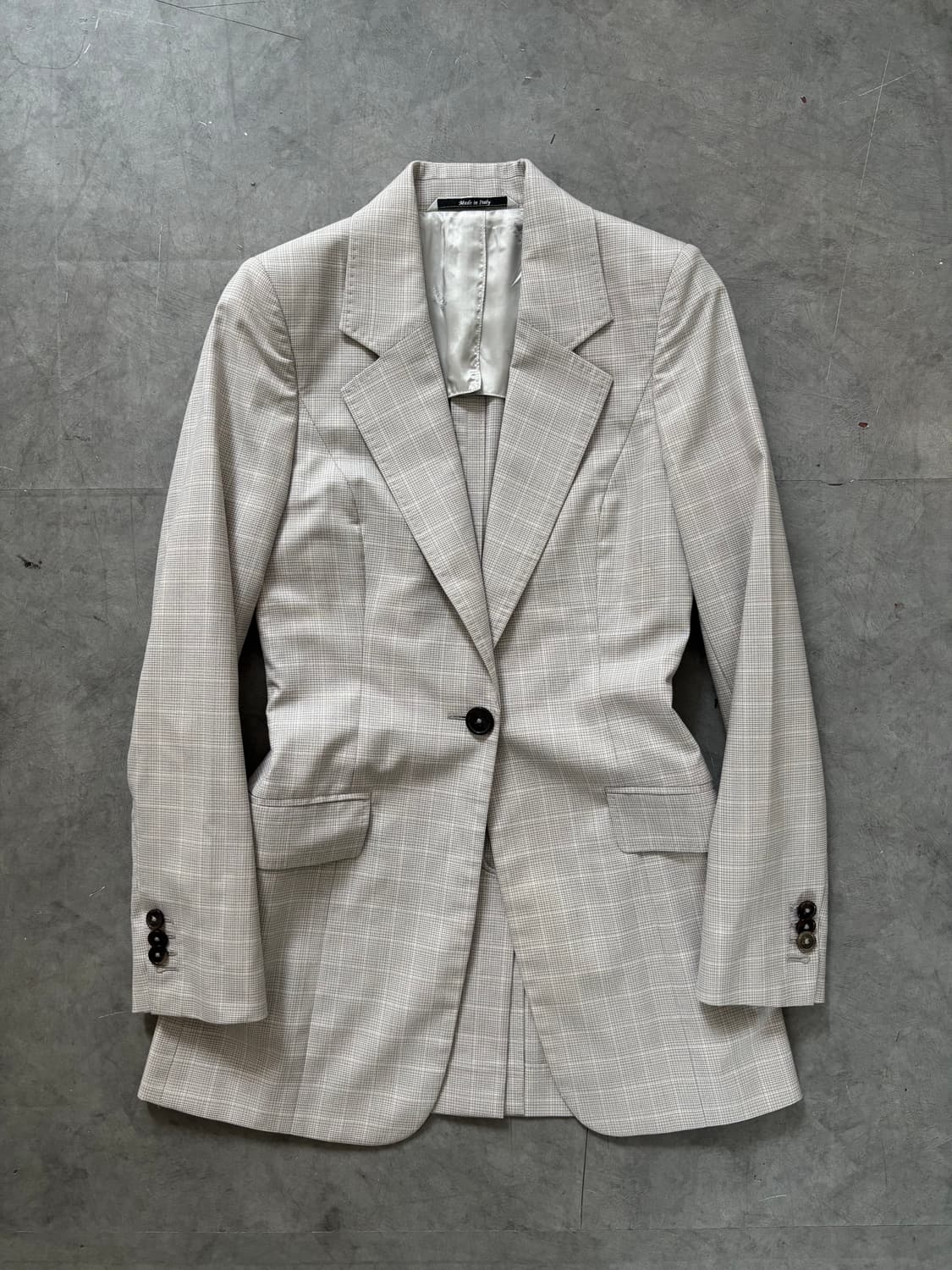 Maison Margiela 메종 마르지엘라 그레이 체크 블레이저 자켓 상품이미지1