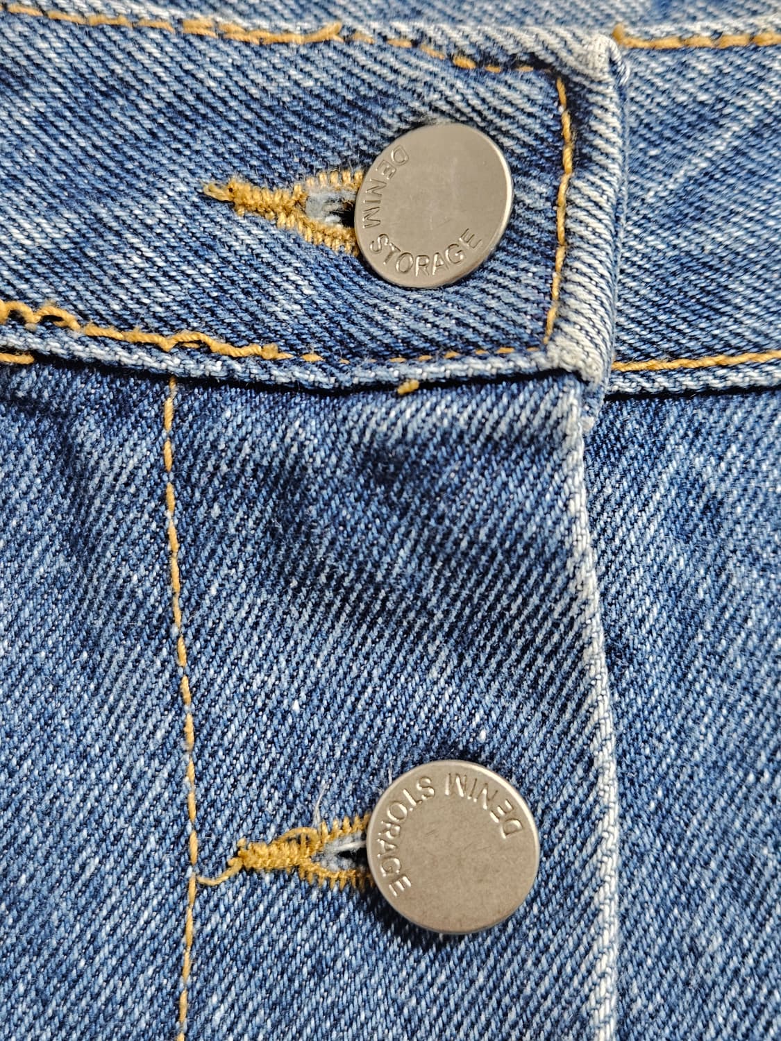 A라인 미디 데님 스커트 상품이미지3