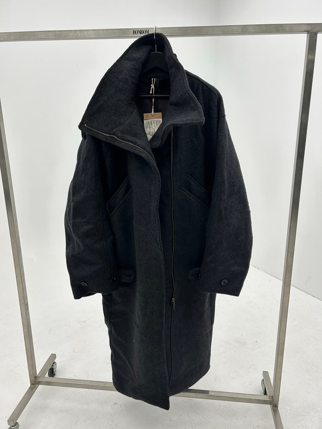 Nofaith Studio Asymmetrical coat grey 상품이미지7