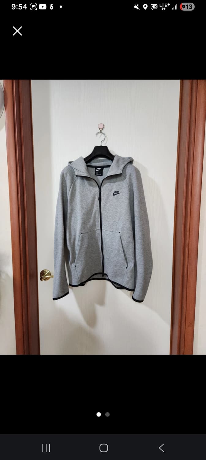 나이키 테크 플리스 후드 회색 XL 상품이미지1