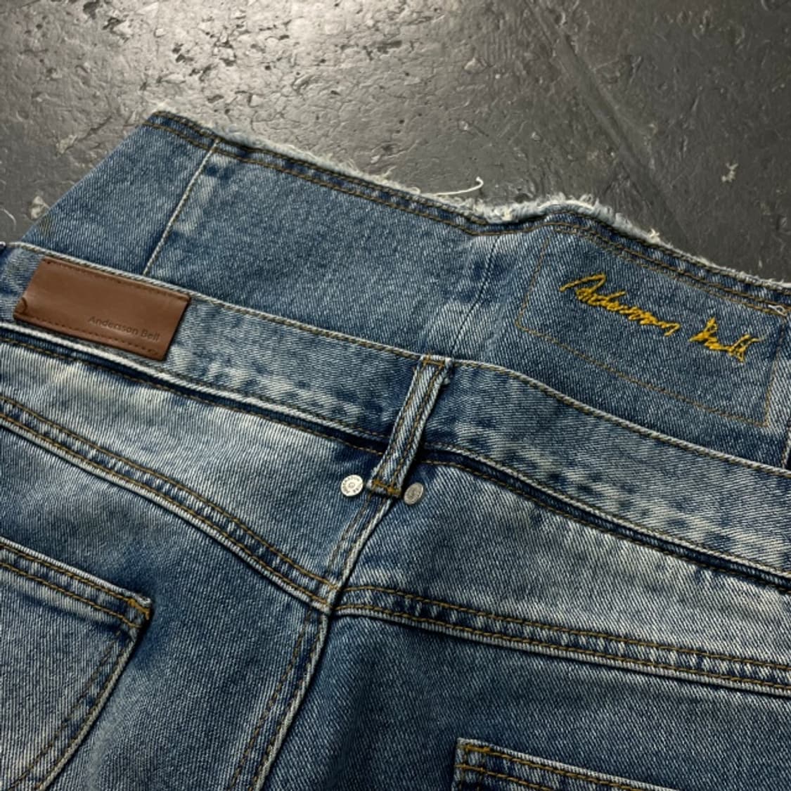 앤더슨 벨 더블 웨이스트 와이드 청바지  상품이미지6