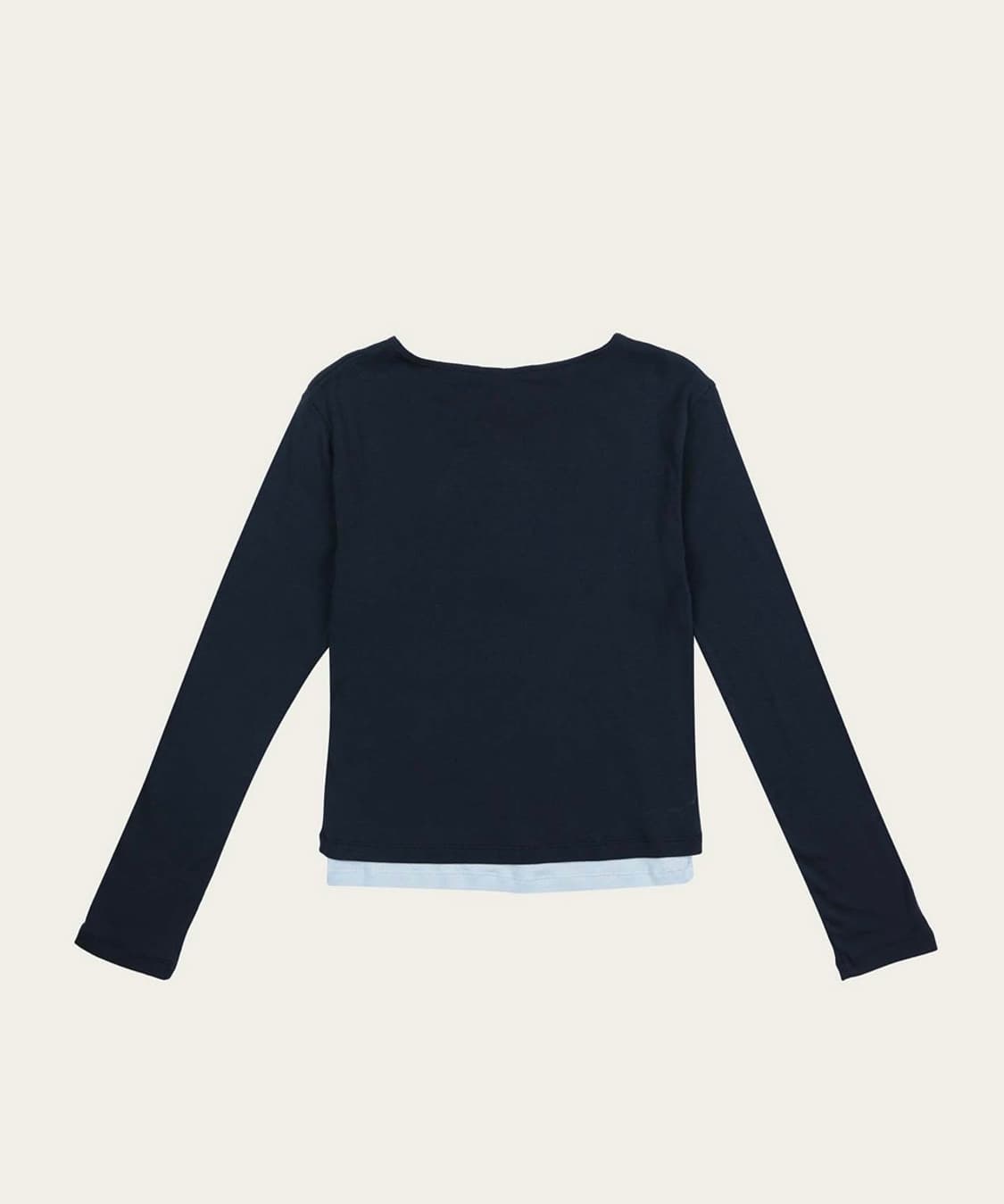 리본빛 Coni Layered Tee - Navy 상품이미지4