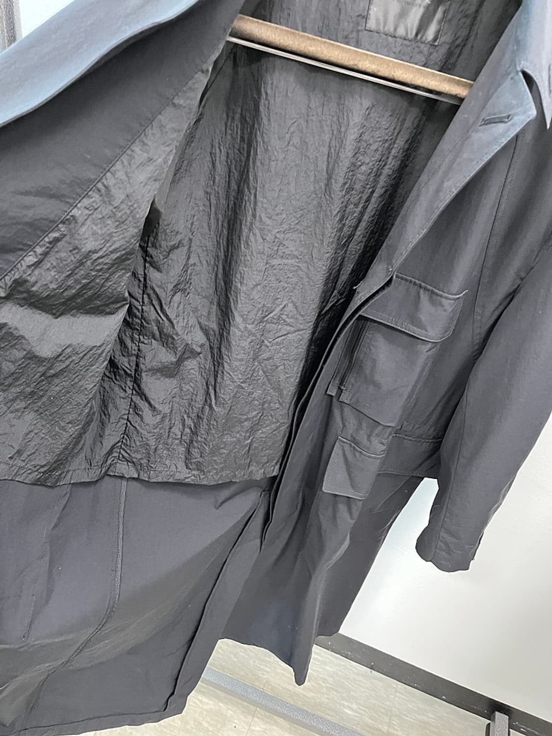 95-100) 타임 나일론 오버코트  상품이미지7