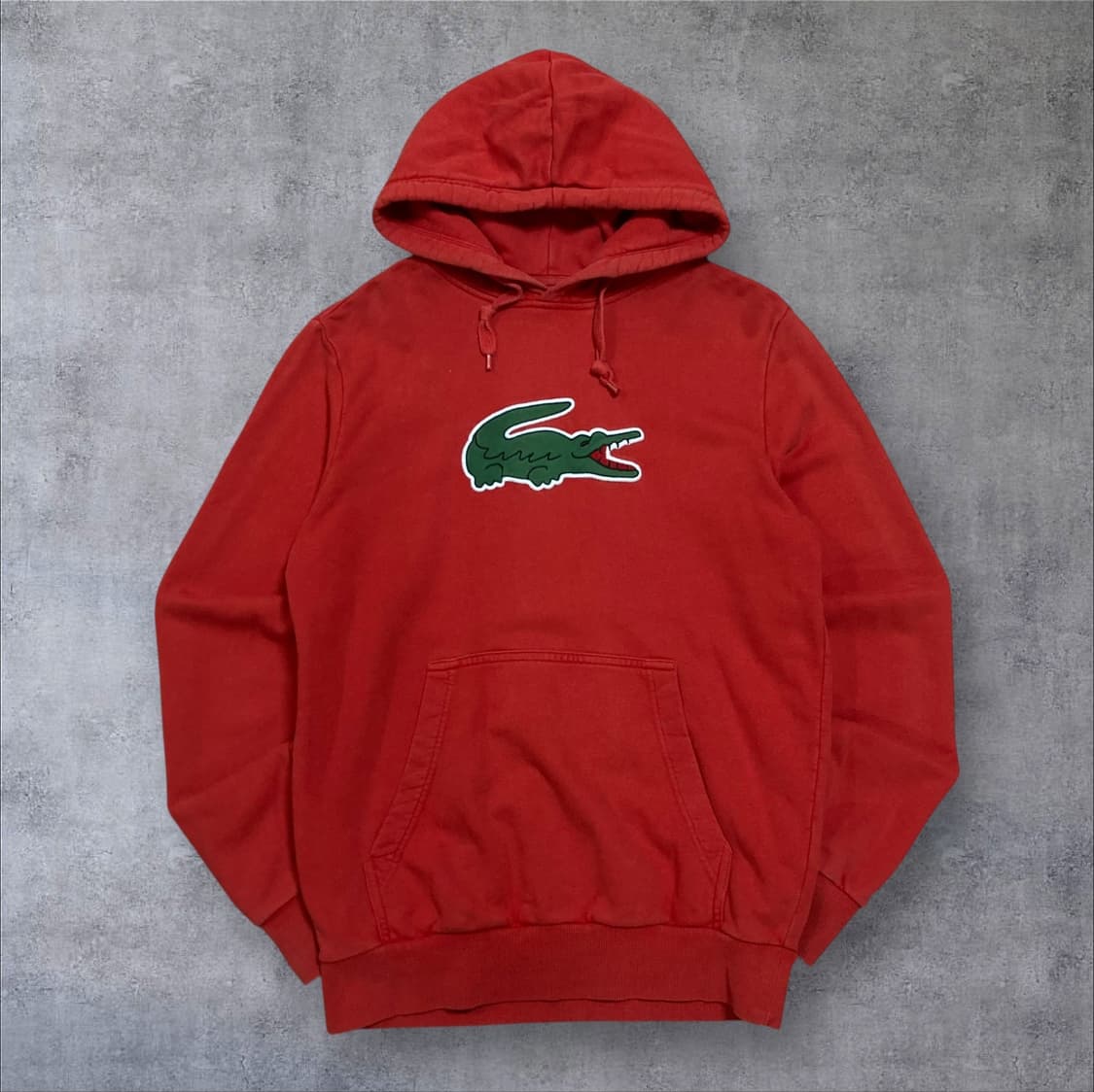 라코스테 빅로고 오렌지 후드티 상품이미지1