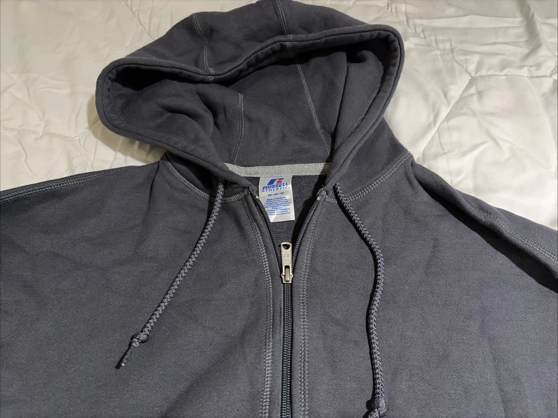 러셀 애슬레틱 스웻 후드집업 차콜 상품이미지2