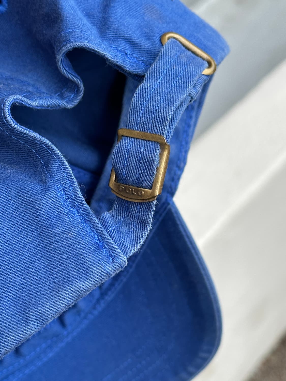 [F] 폴로 랄프로렌 빈티지 듀얼로고 빈티지 블루 볼캡 모자 상품이미지5