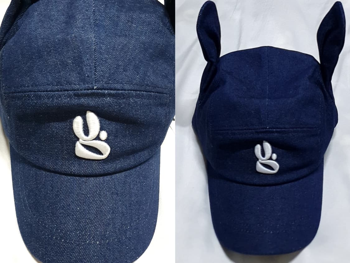 데님 블루  예그 트위스트 윙 캡 볼캡 모자  상품이미지5