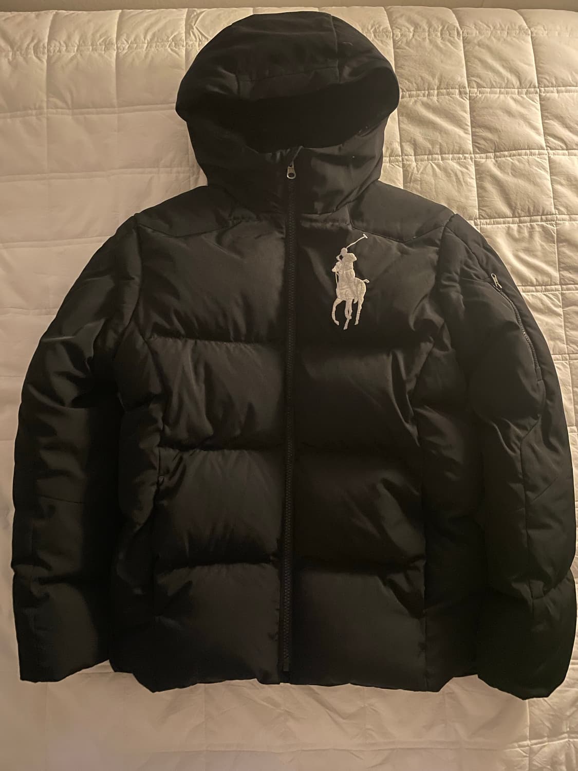 폴로 랄프로렌 화이트 빅포니 패딩 블랙 상품이미지1