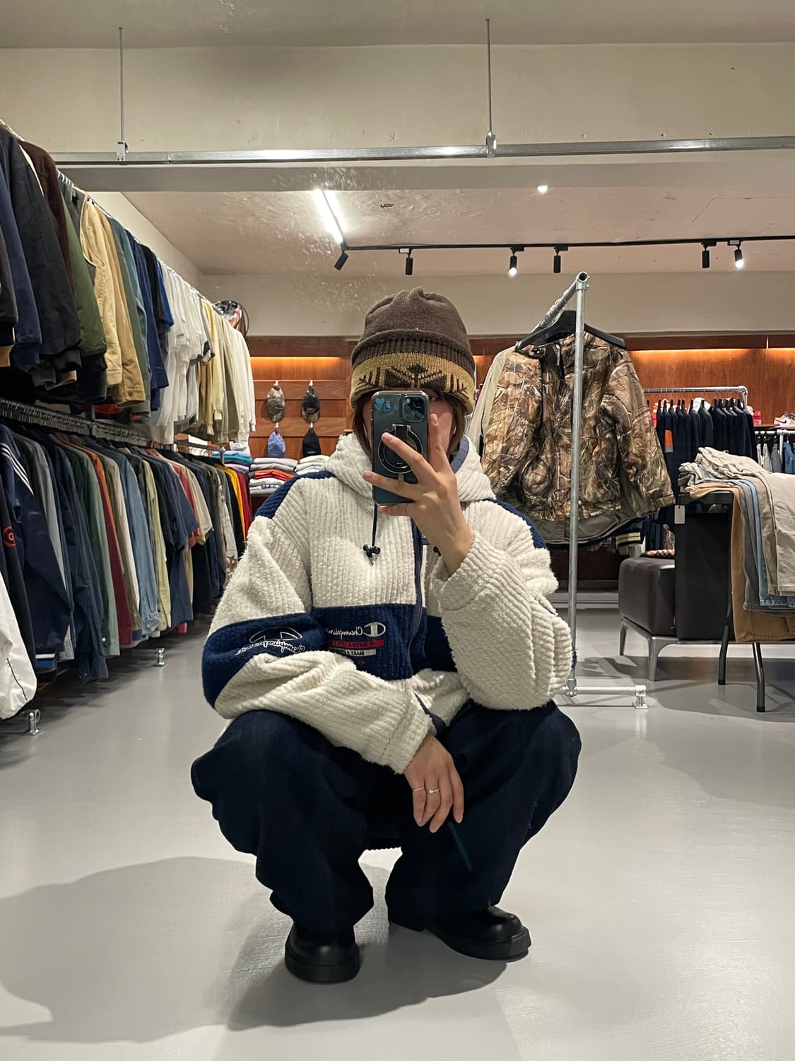 챔피온 올드스쿨 누빔 자켓   상품이미지4
