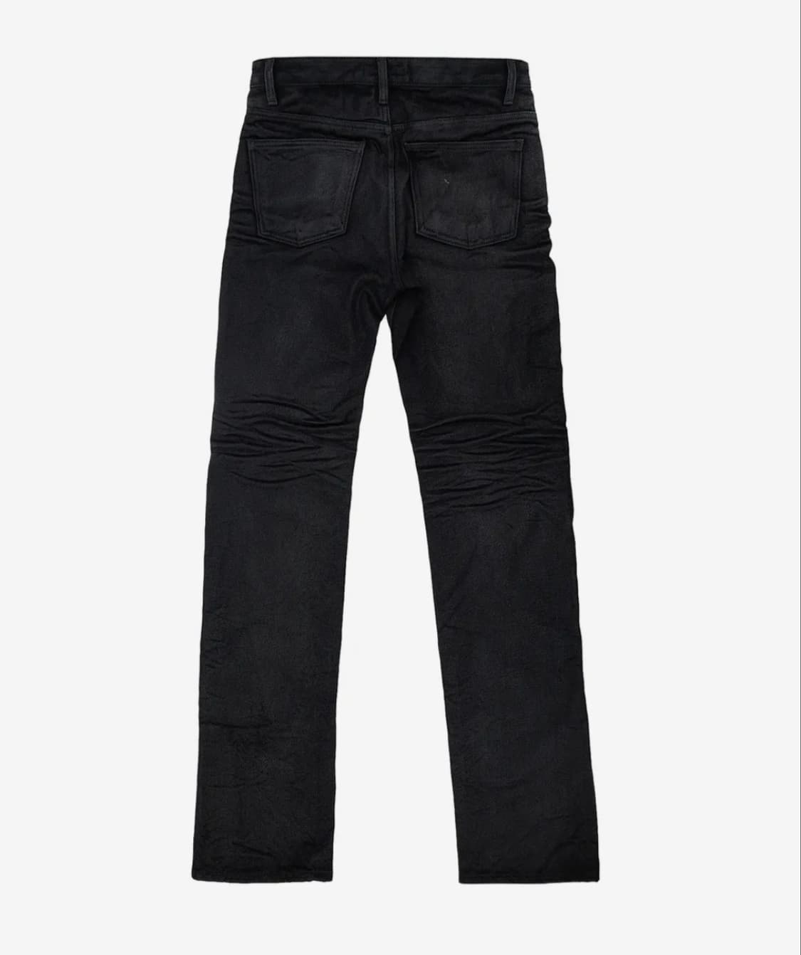 선데이오프클럽 Waxed Straight Leg Jeans - Black 상품이미지2