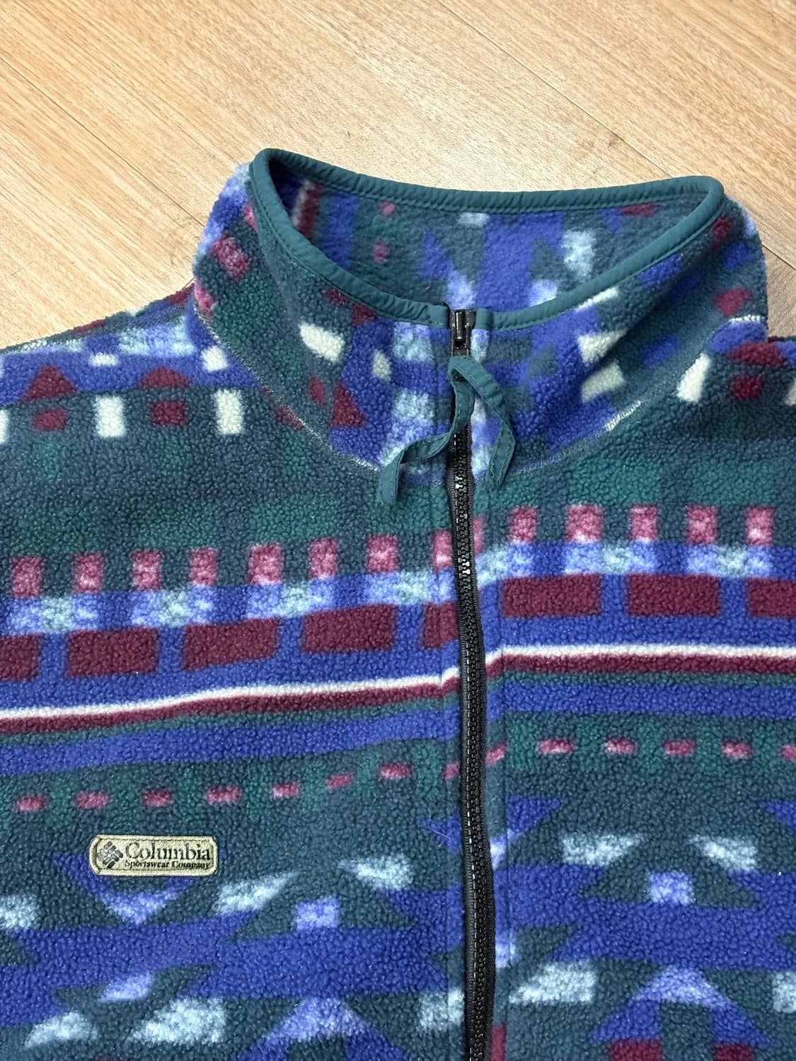 [XL] 90s USA 콜롬비아 아즈텍 플리스 후리스 상품이미지3