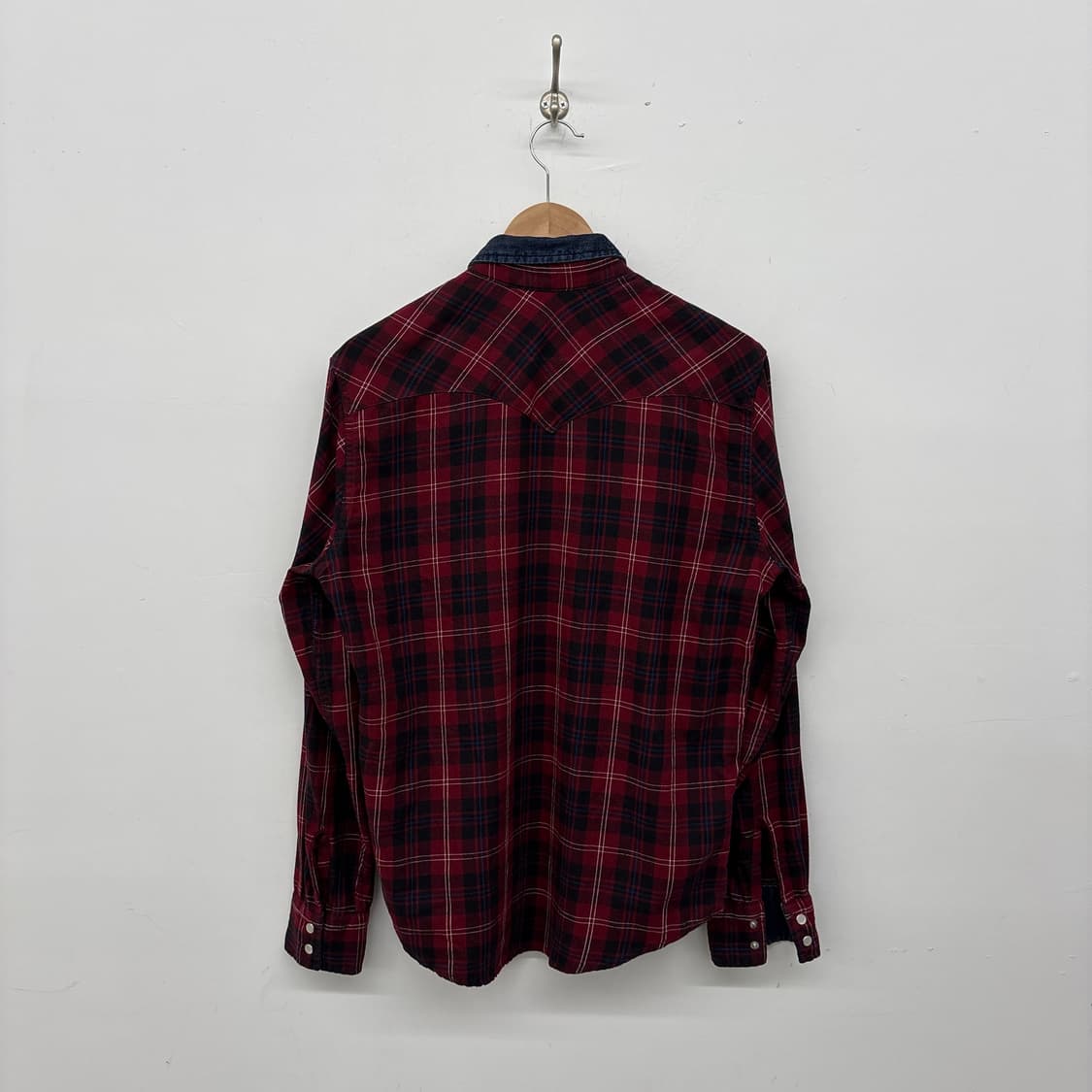 리바이스 체크 셔츠 남방 데님 카라 남성 L 상품이미지6