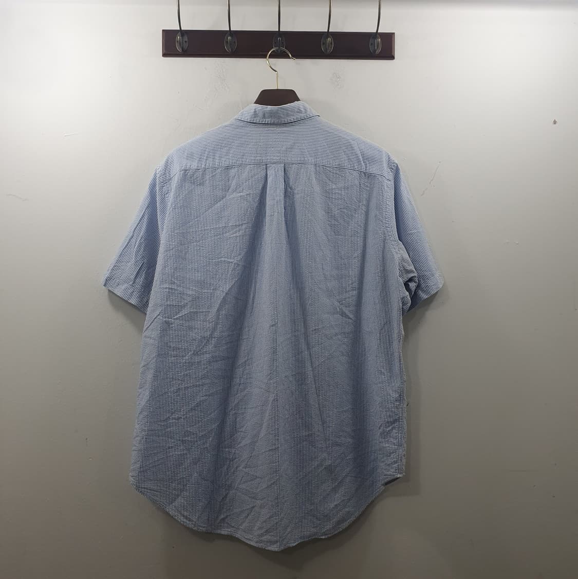 XL 폴로랄프로렌 남성 블루 여름 남방 핑크포니 반팔 셔츠 상품이미지5