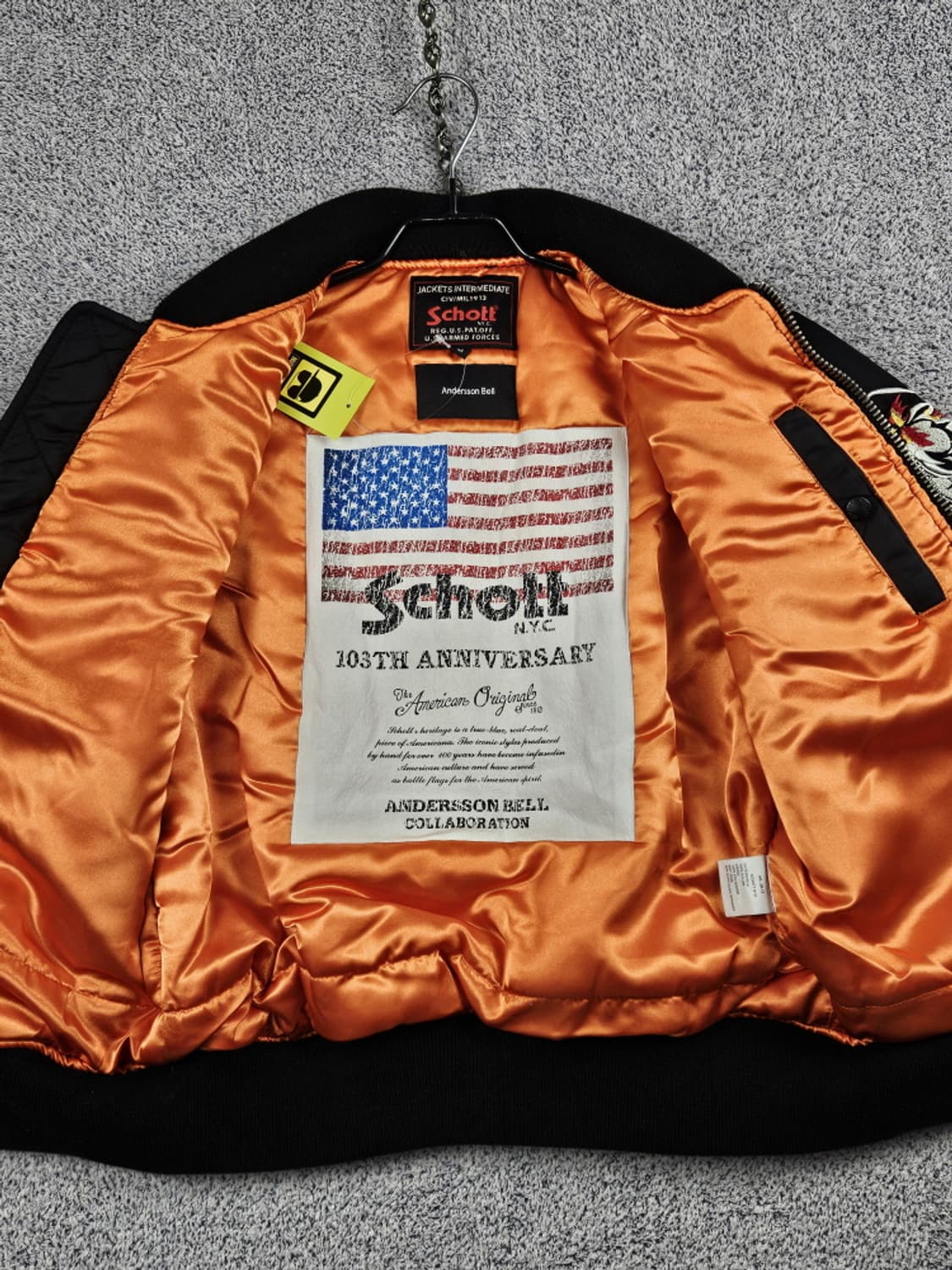 쇼트 X 앤더슨벨 드래곤자수 스카잔 봄버자켓 ( M ) / 9967 상품이미지7