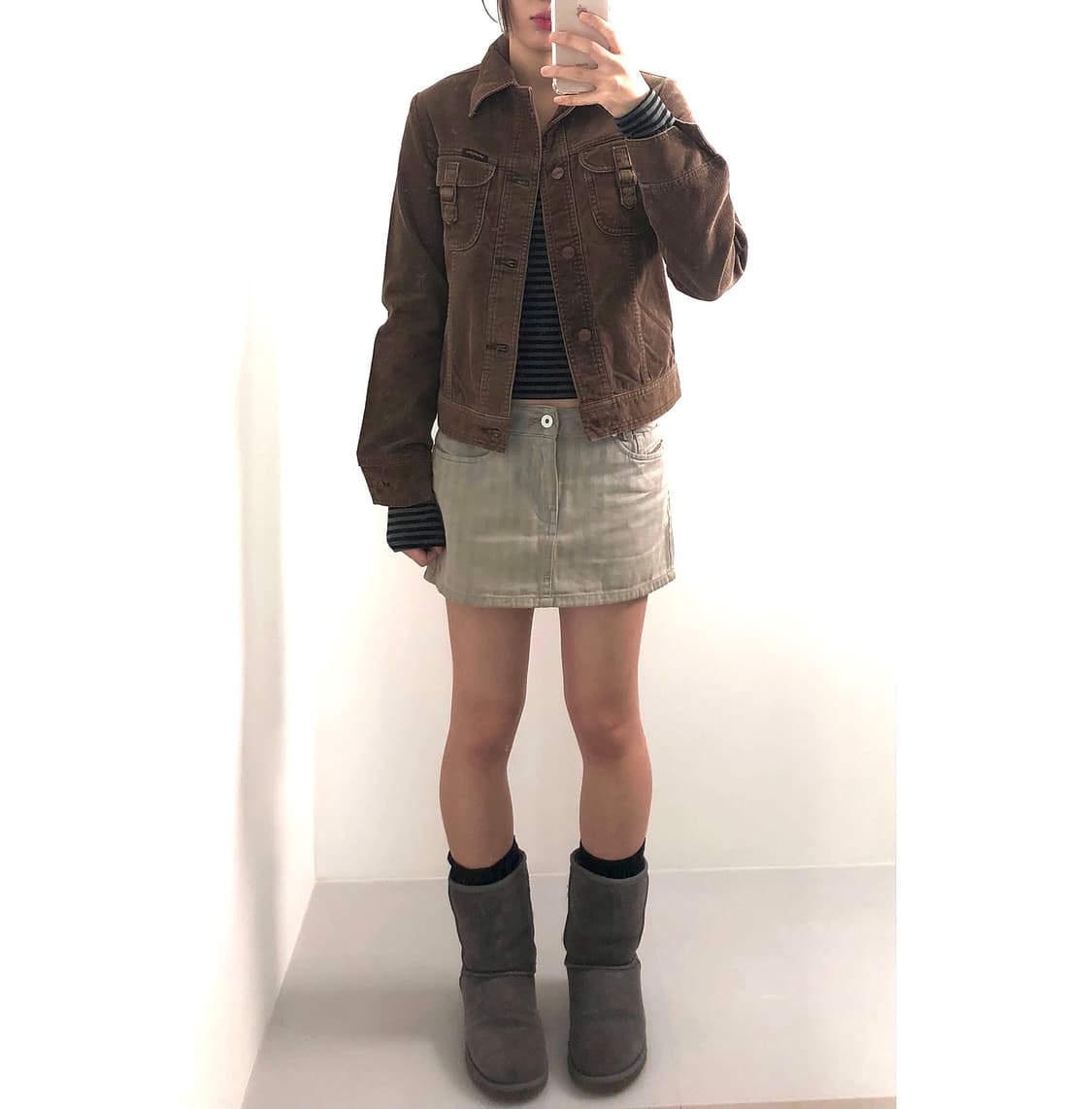 히스테릭 글래머 x 랭글러 브라운 코듀로이 자켓 상품이미지3