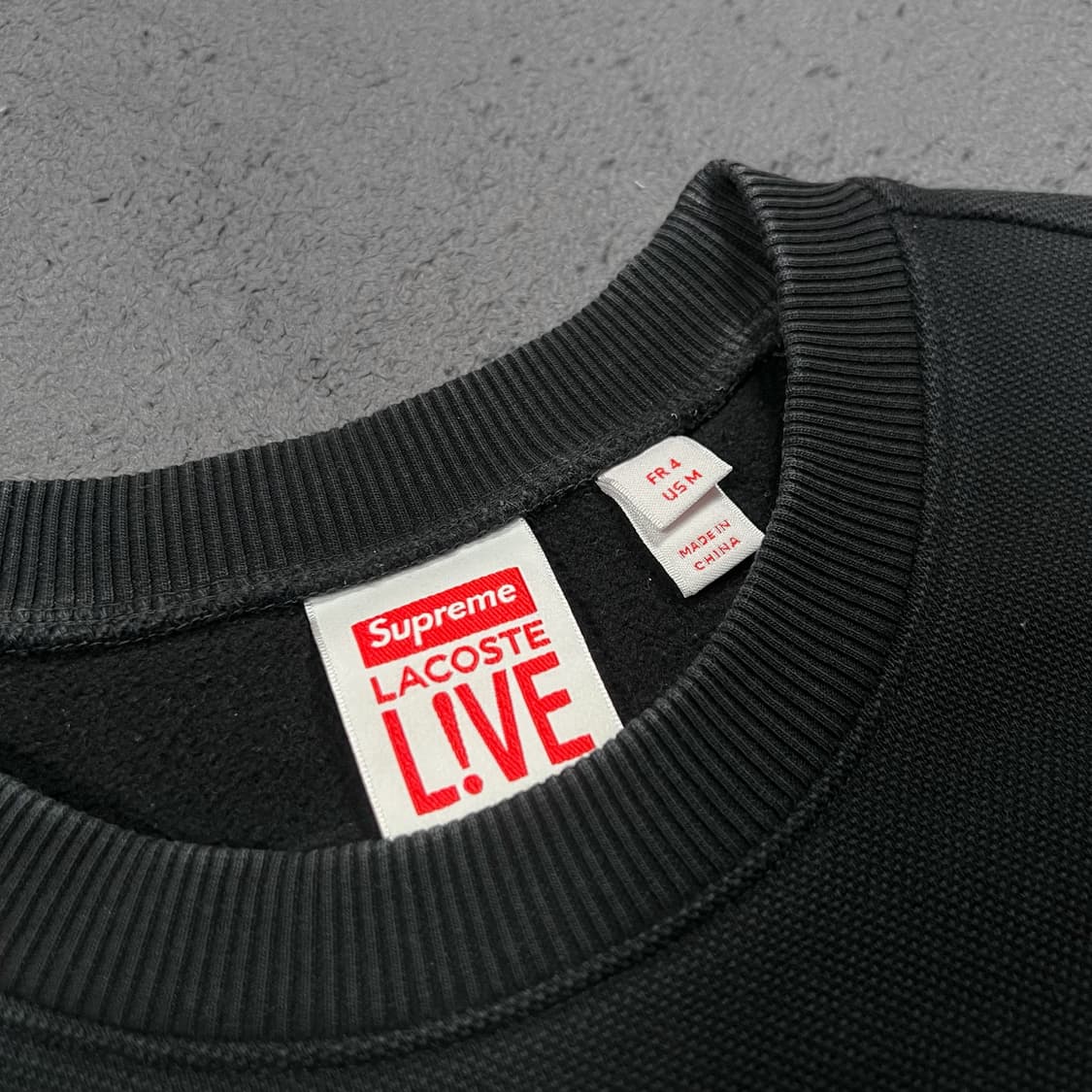 Supreme x Lacoste 슈프림 라코스테 빅로고 맨투맨 상품이미지3