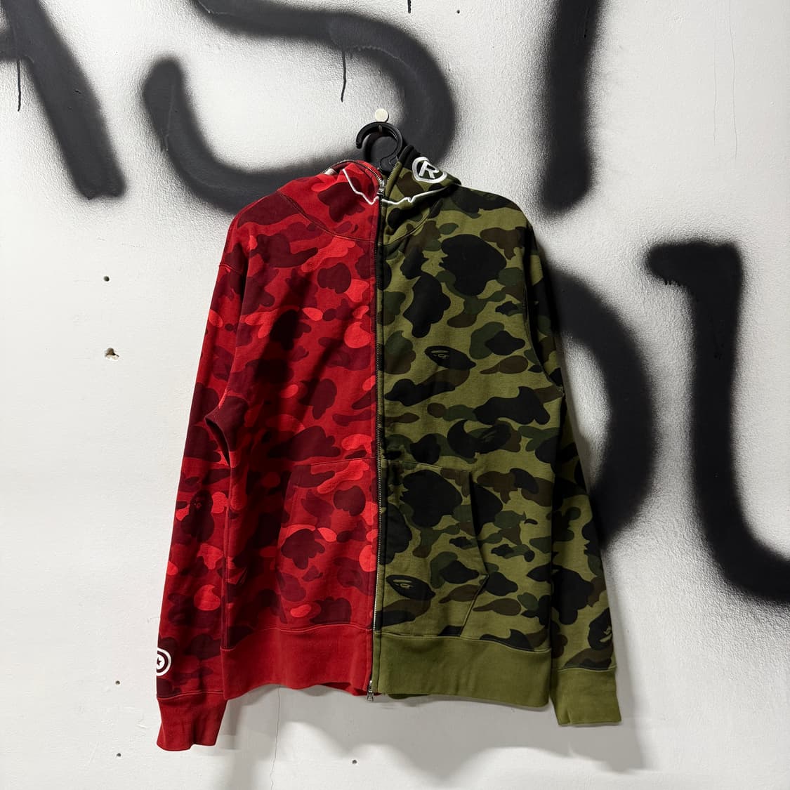 정품 베이프 에이프 헤드 아수라 1st 카모 풀 집업 후디 상품이미지1