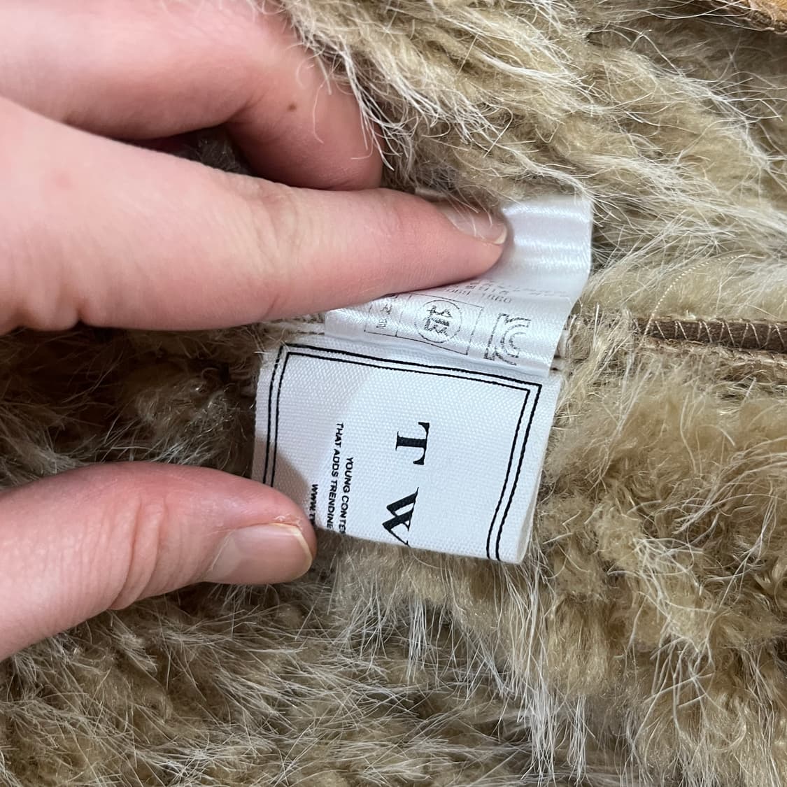 Twee 트워 오블린 스웨이드 무스탕 자켓 브라운 상품이미지10