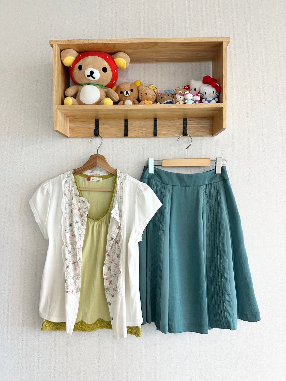 일본빈티지 괴짜 히피 모리걸 하구미 스즈코 키치 러힙 레이어드 코디세트 상품이미지1