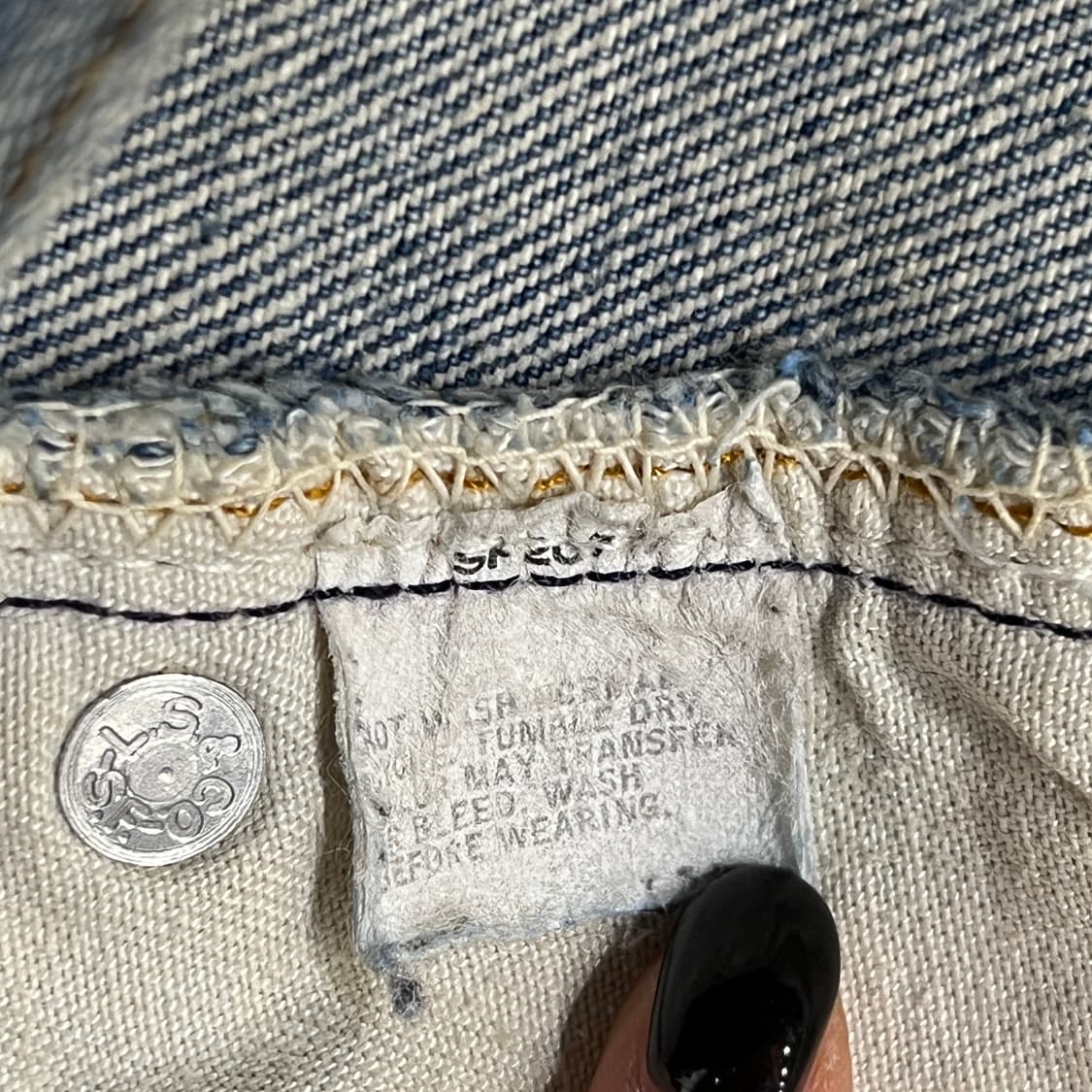 [34] 80s 리바이스 501 USA MADE 데님 청바지 상품이미지9