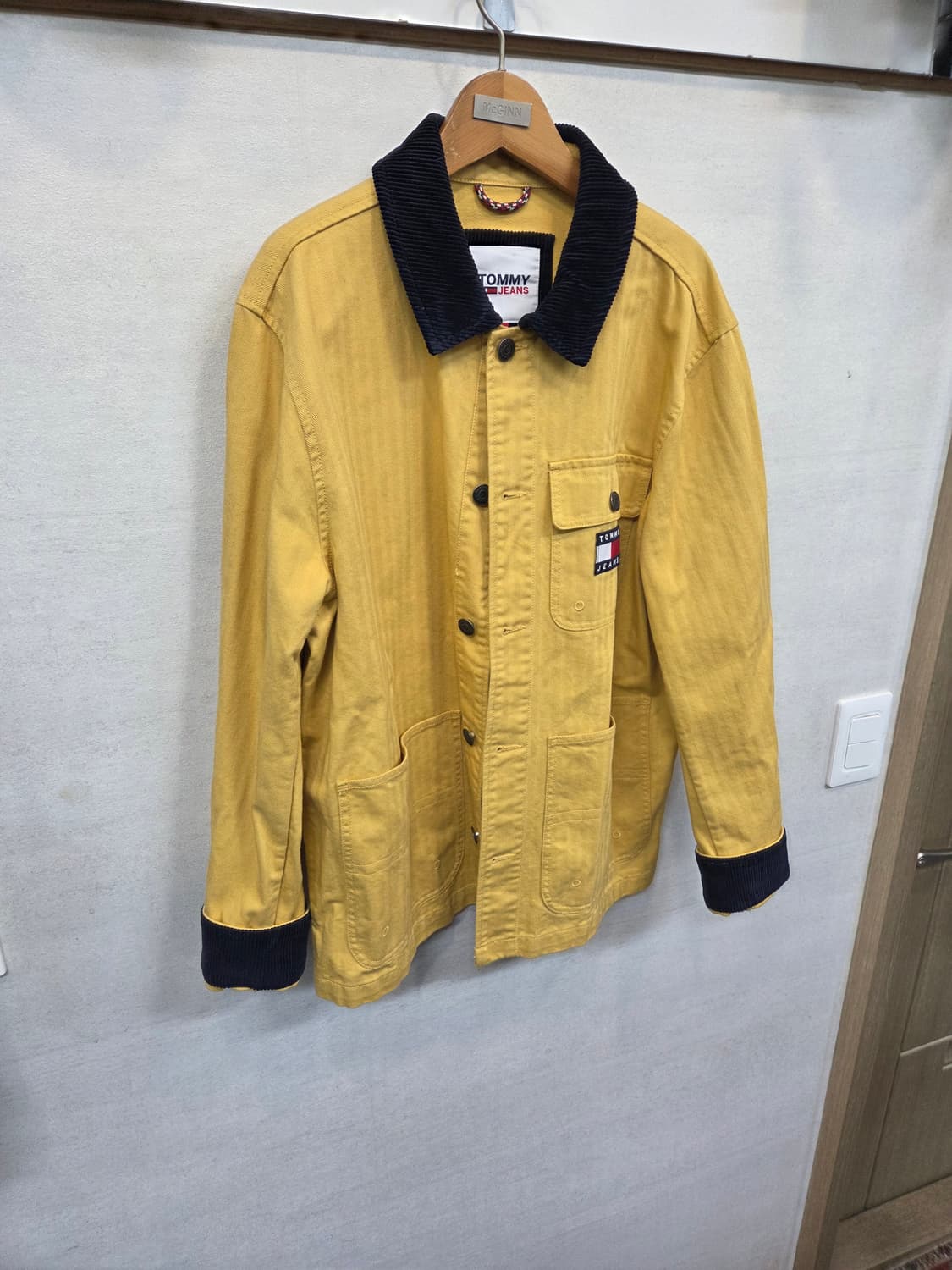 타미진스 코듀로이 카라 뱃지 코튼 자켓 s 레귤러핏  상품이미지5