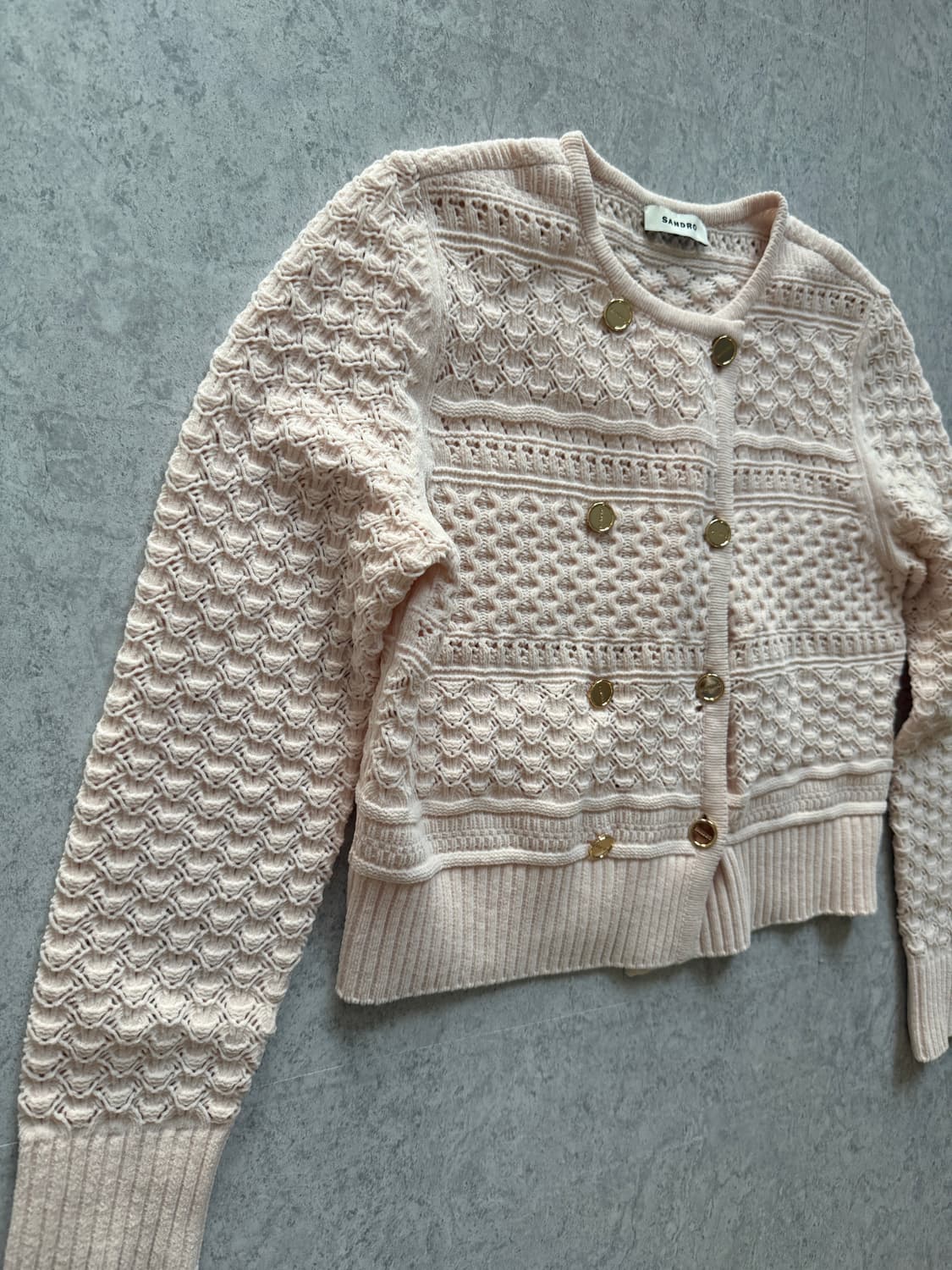 산드로 크로셰 니트 가디건 1 상품이미지2