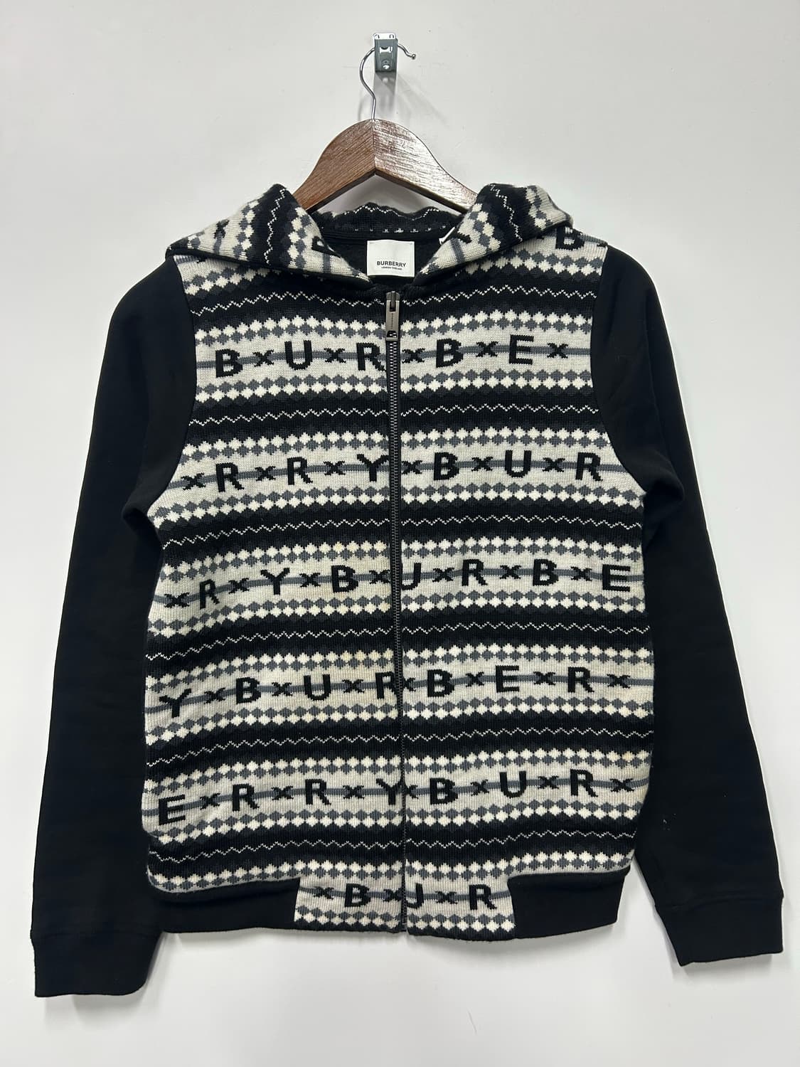버버리 니트 후드집업 상품이미지1