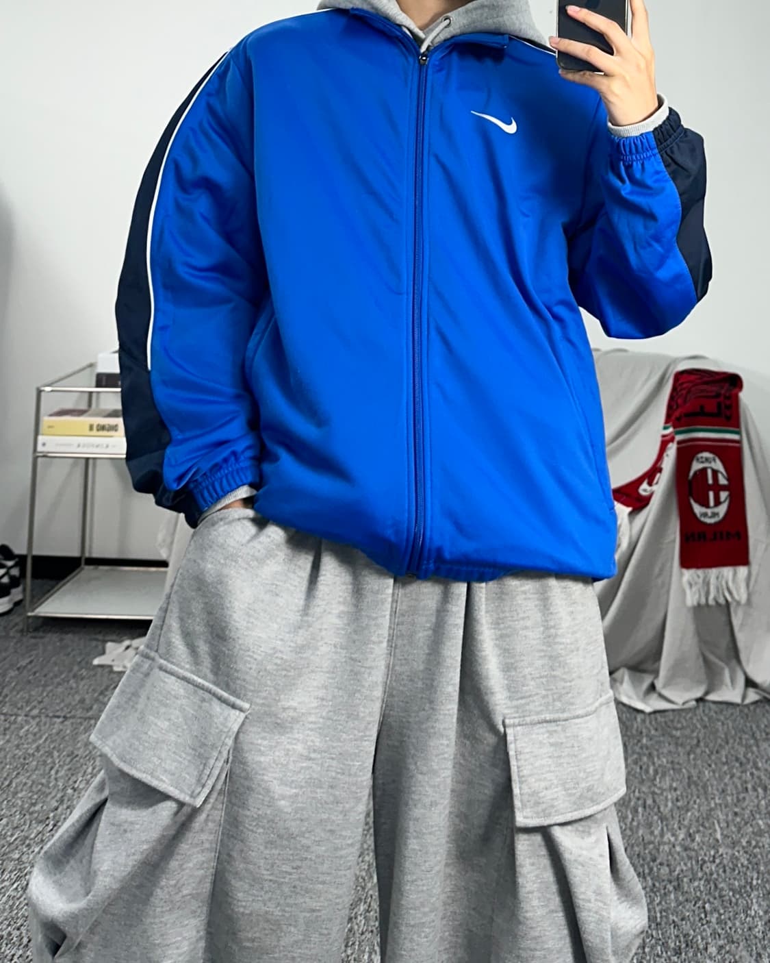 나이키 블루 사이드라인 져지 L 상품이미지3