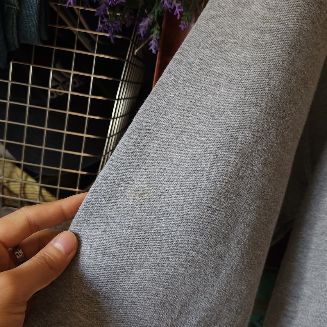 90s 러셀 후드 스웻셔츠 빈티지 레터링 그레이 상품이미지9