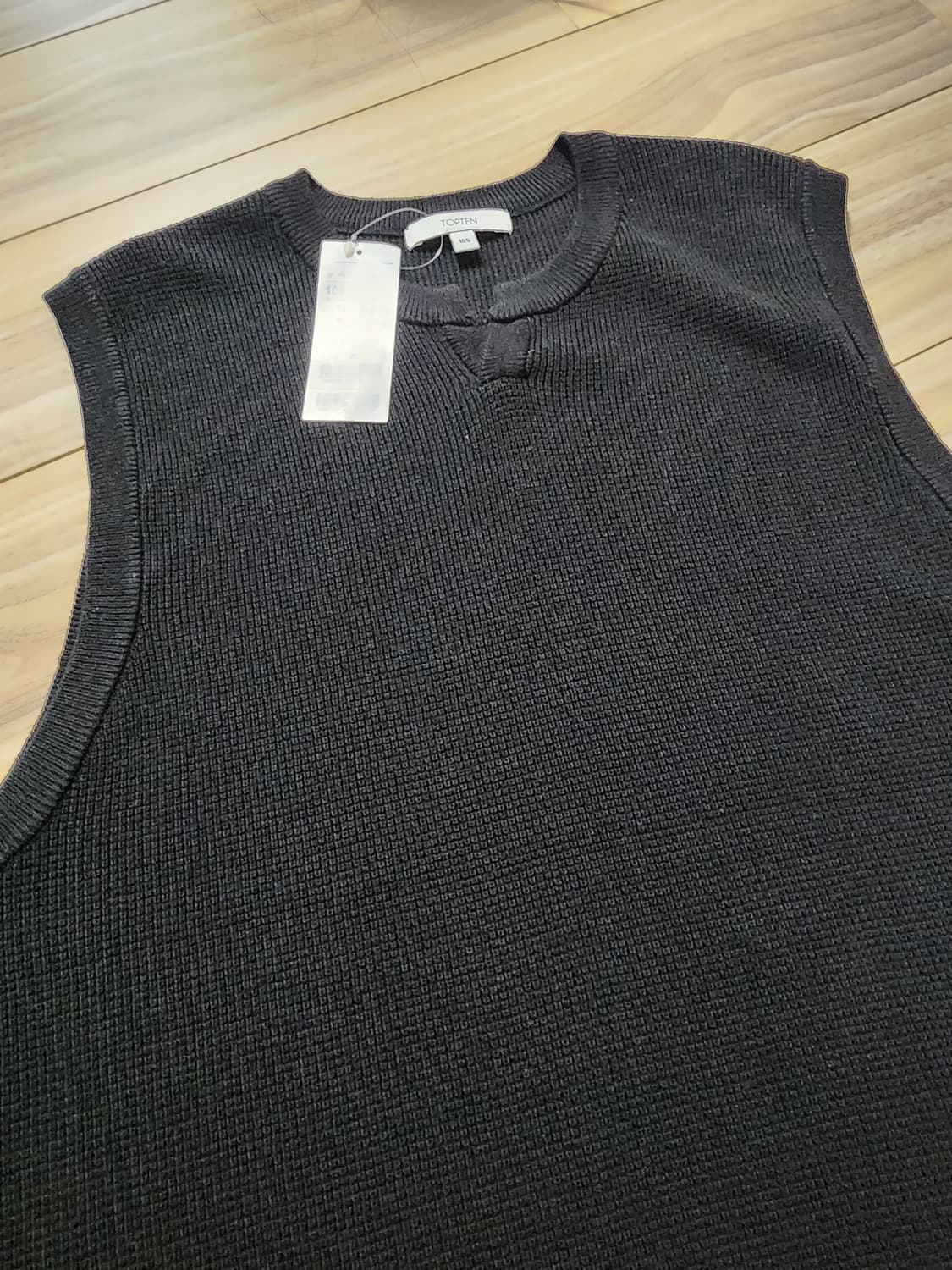 탑텐쪼끼니트베스트105사이즈블랙 상품이미지5