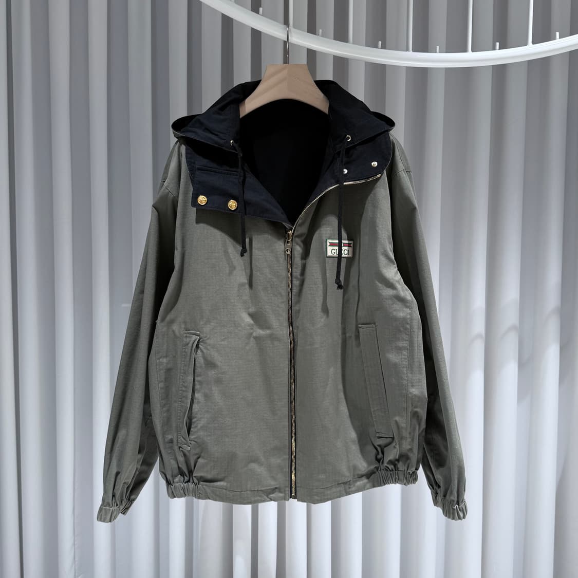 52 / 구찌 리버시블 코튼 나일론 집업 자켓 상품이미지4