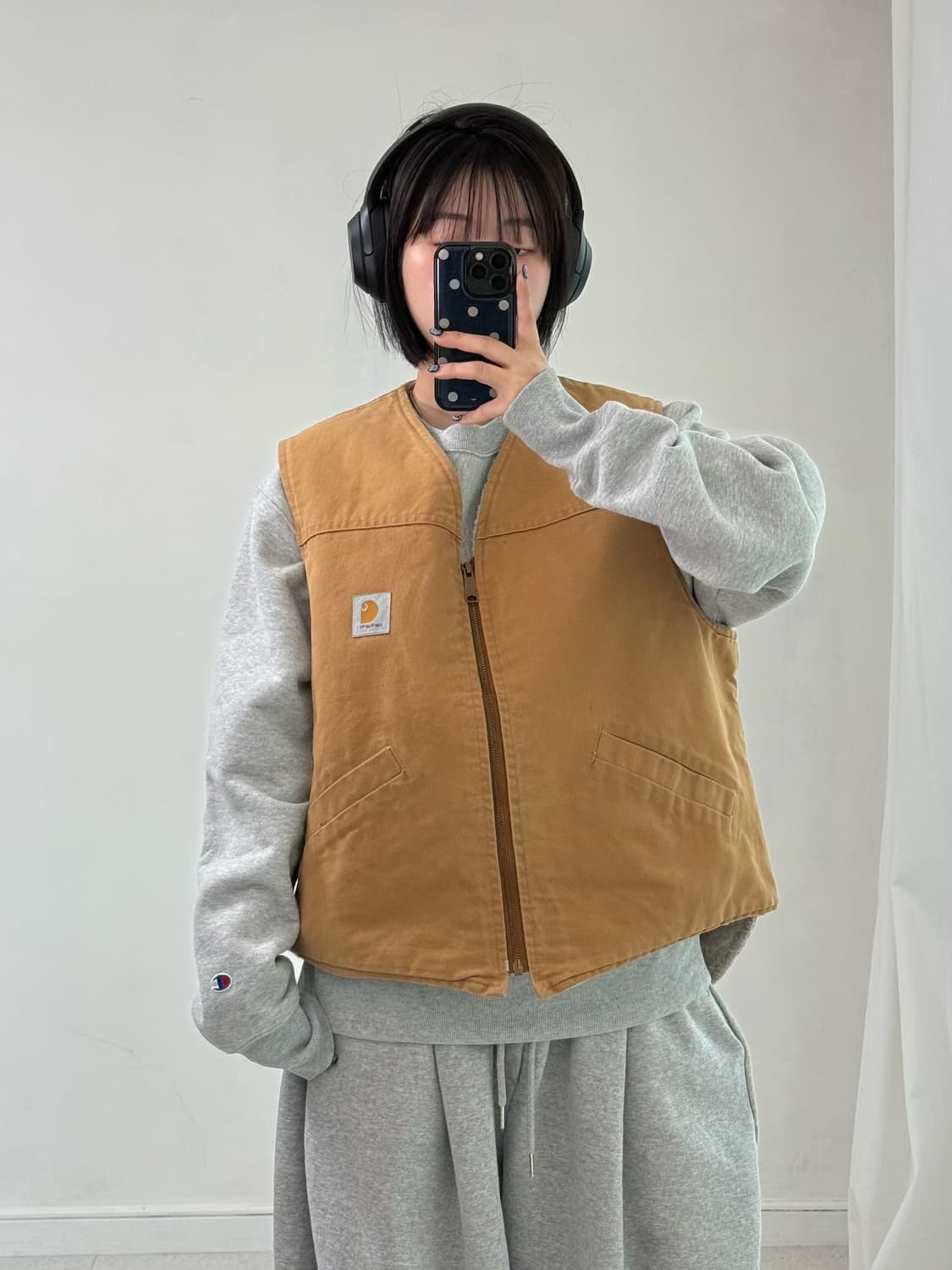 칼하트 쉐르파 베이지 베스트 상품이미지1