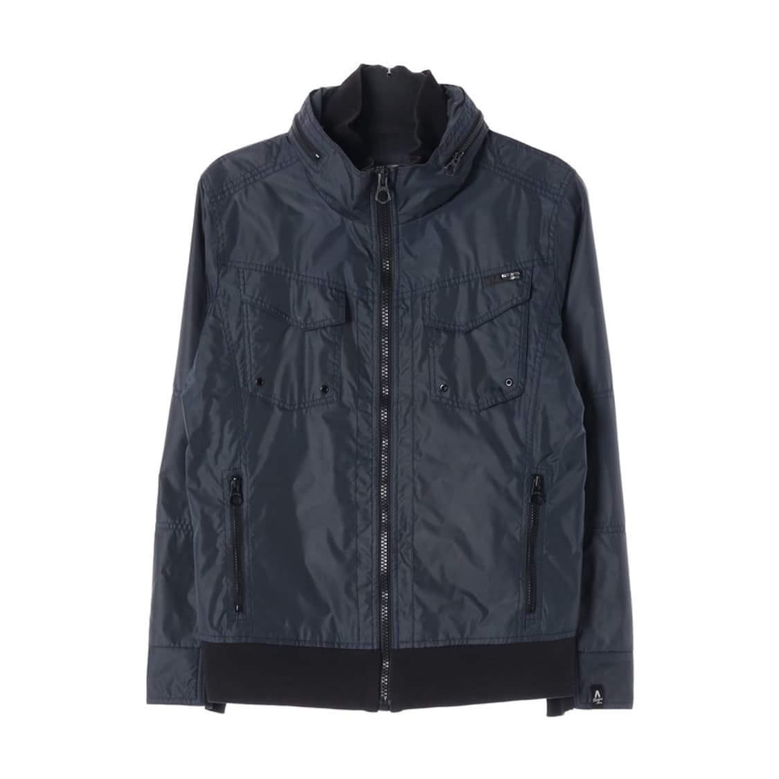 버커루 나일론 하이넥 멀티포켓 블루종 자켓 L 상품이미지1