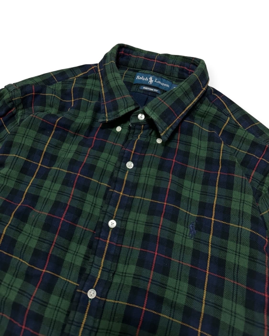 폴로 랄프로렌 그린 체크 셔츠 상품이미지2
