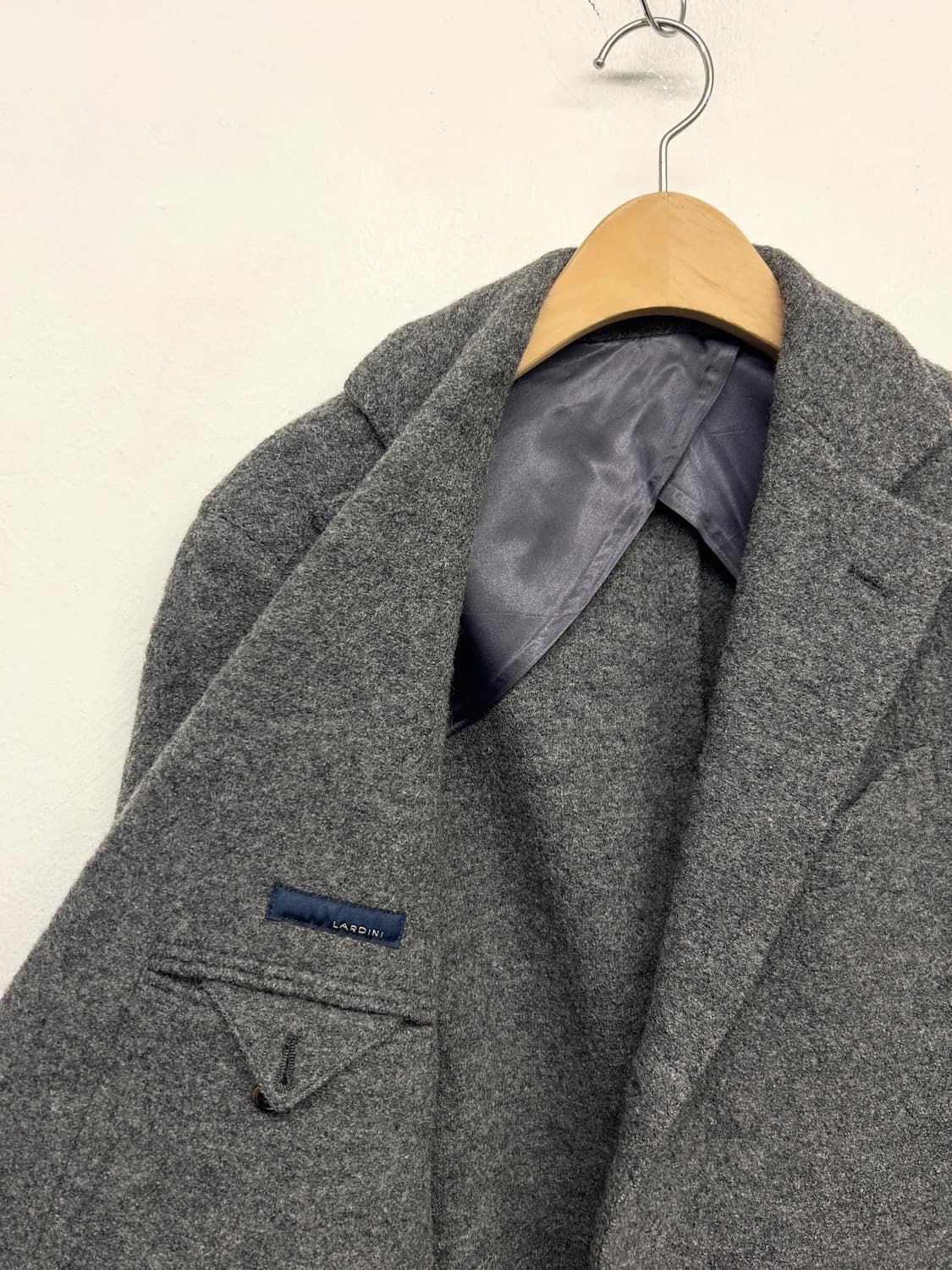 라르디니 그레이 싱글 브레스티드 울코트 상품이미지5