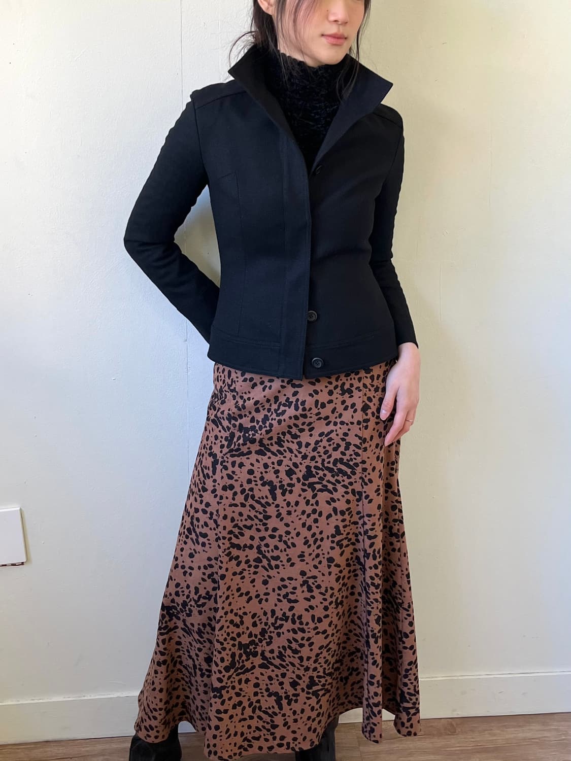 COUP DE CHANCE 블랙 울 자켓 상품이미지5