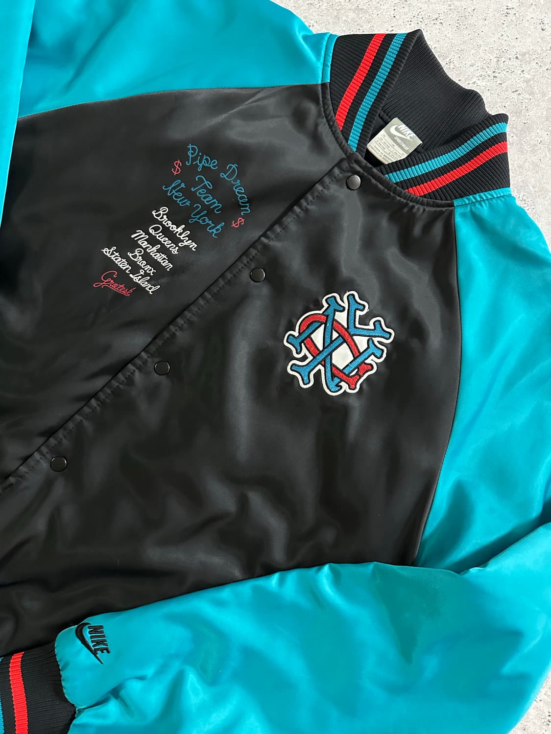 00s NIKE 팀 뉴욕 바시티 자켓 020 상품이미지1