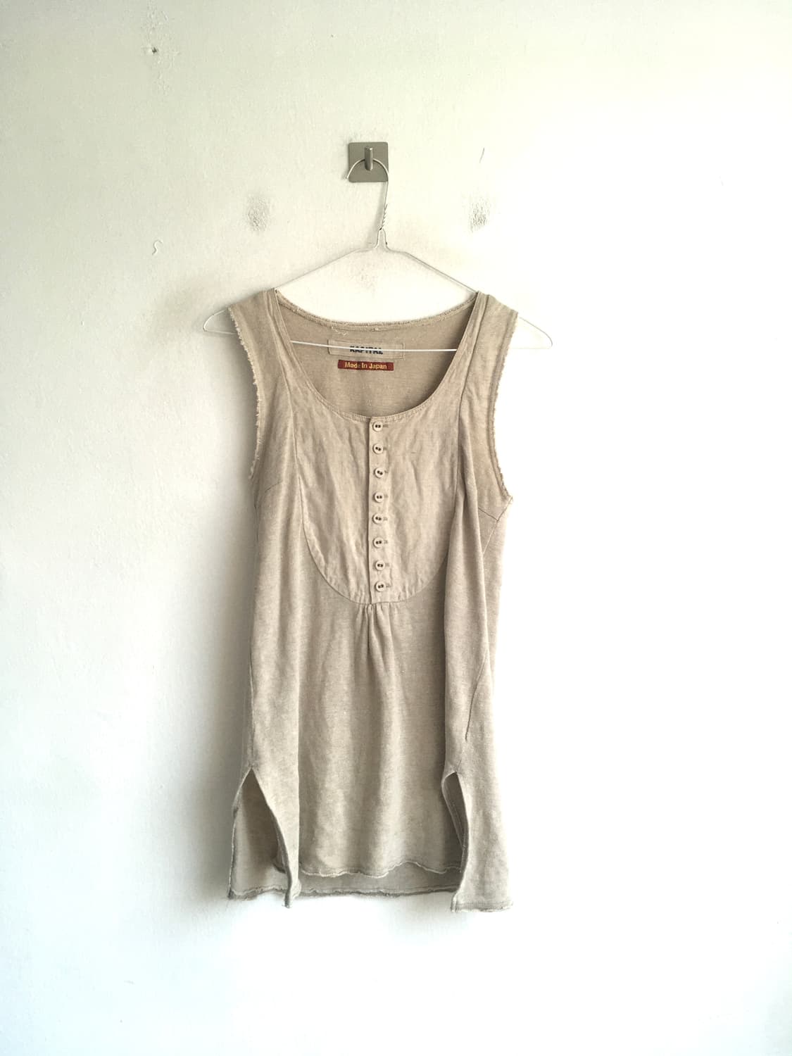 kapital beige button sleeveless 상품이미지4