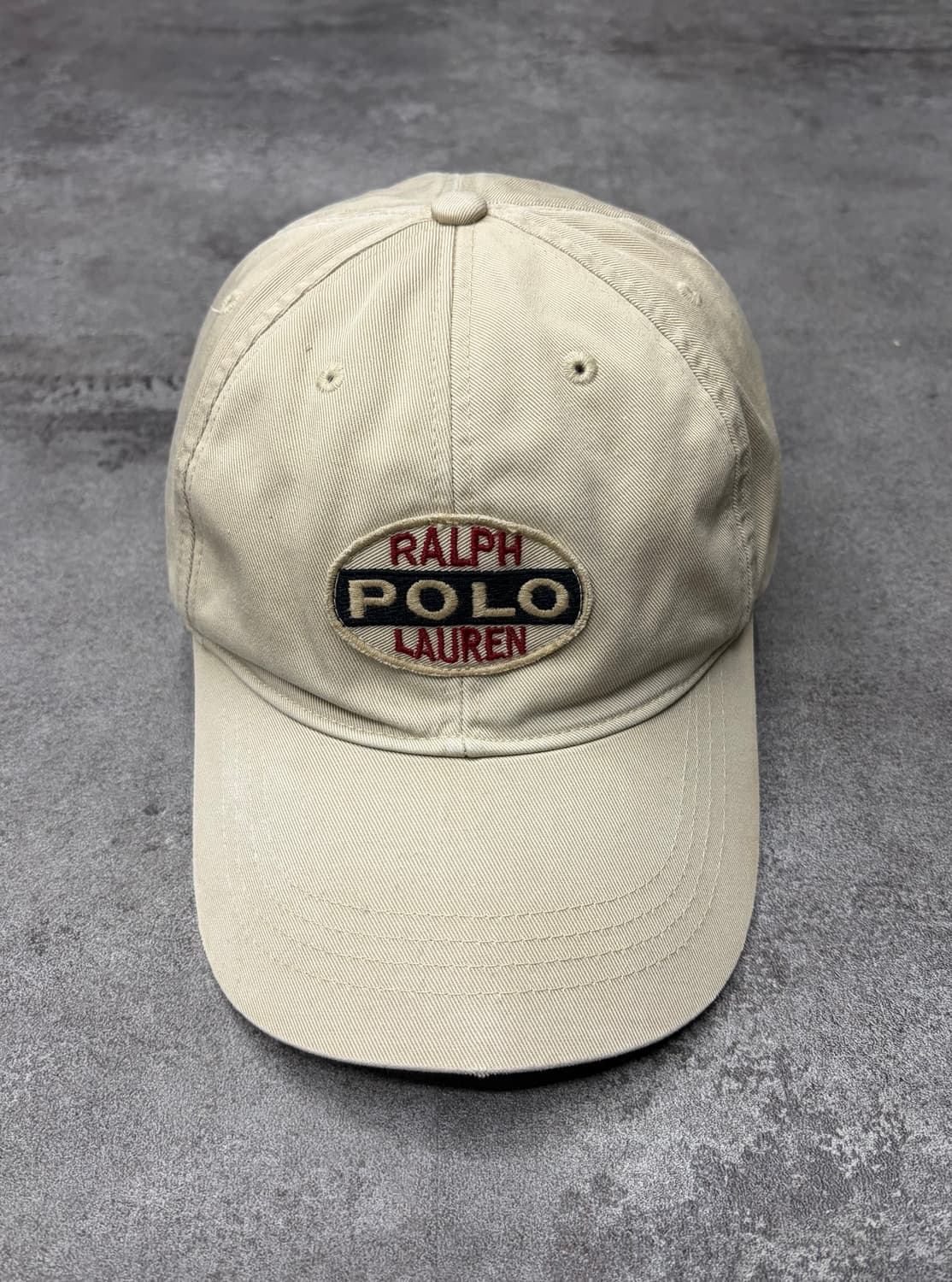 90s 폴로 랄프로렌 베이지 볼캡 모자 상품이미지1