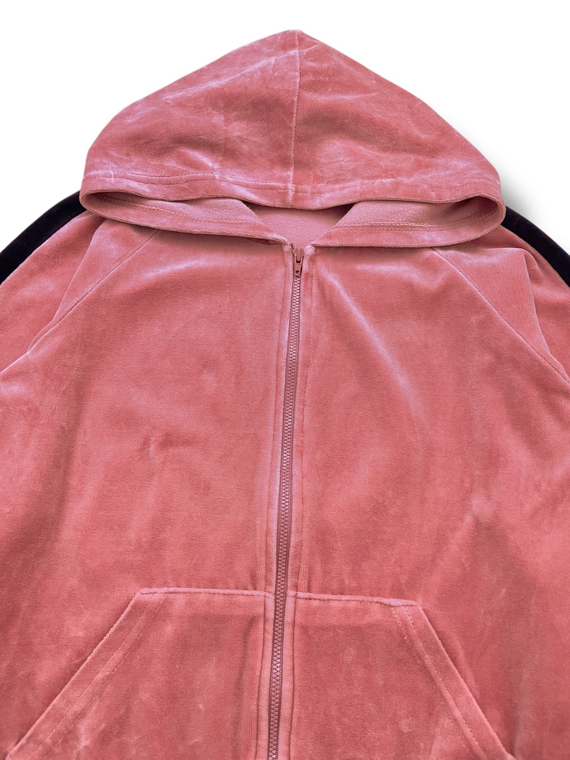 PINK 큐빅 크라운 벨벳 후드집업 상품이미지6