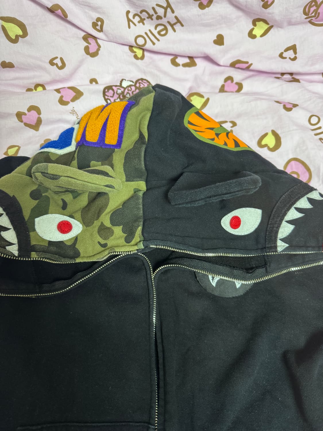 베이프 메디콤토이 베어브릭 후드집업 XXL 상품이미지3