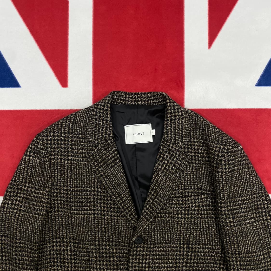 빈티지 체크 미니멀 블레이져 L  상품이미지3