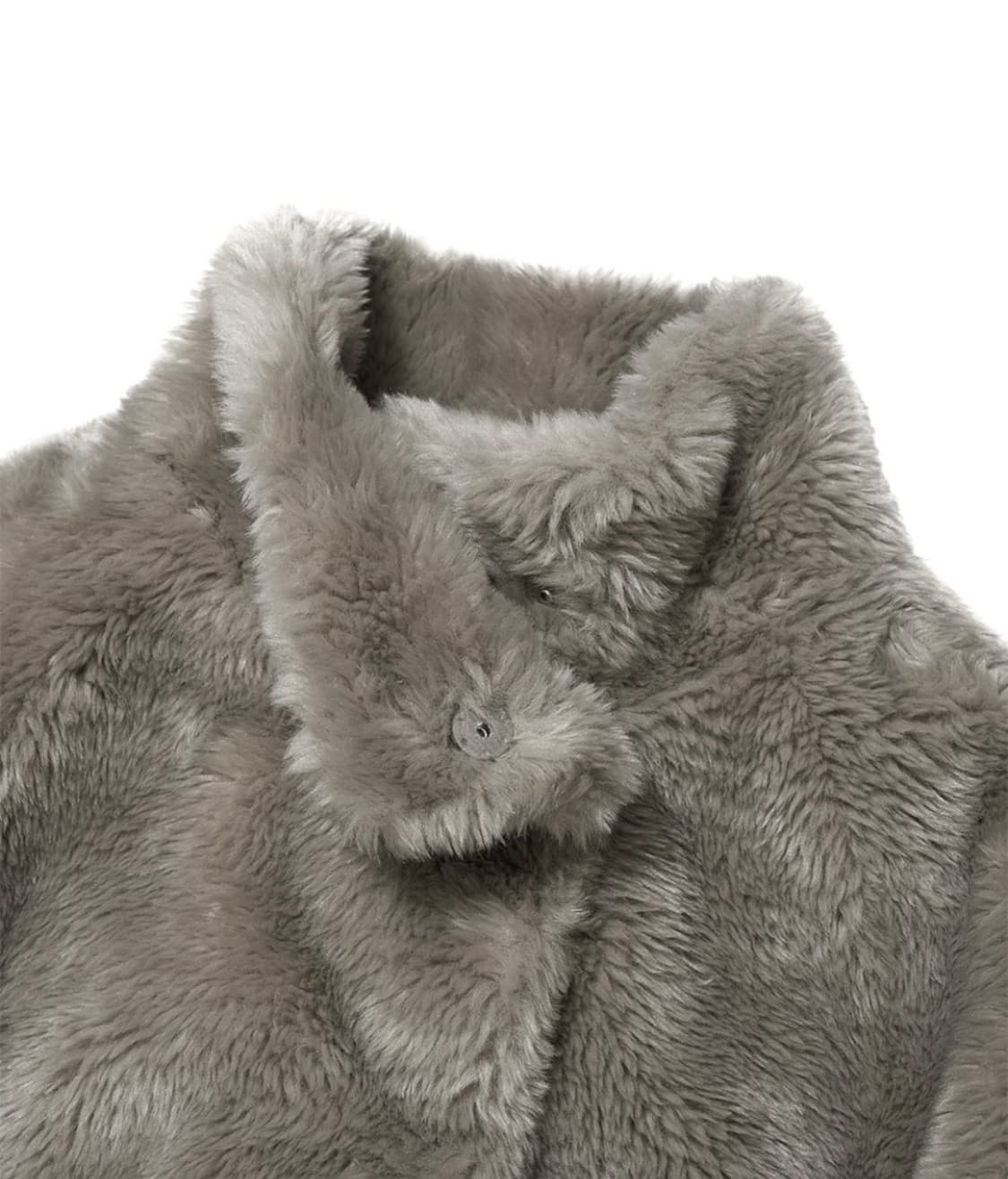 파르티멘토 코쿤 하이넥 퍼 자켓(더스티 베이지) 상품이미지3