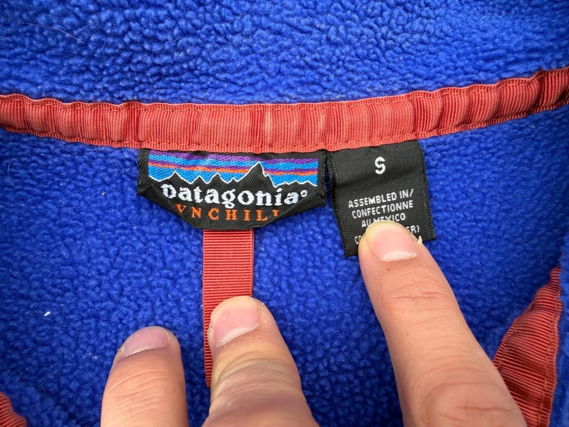 90s 멕시코 파타고니아 신칠라 스냅-T 블루 퍼플 상품이미지3