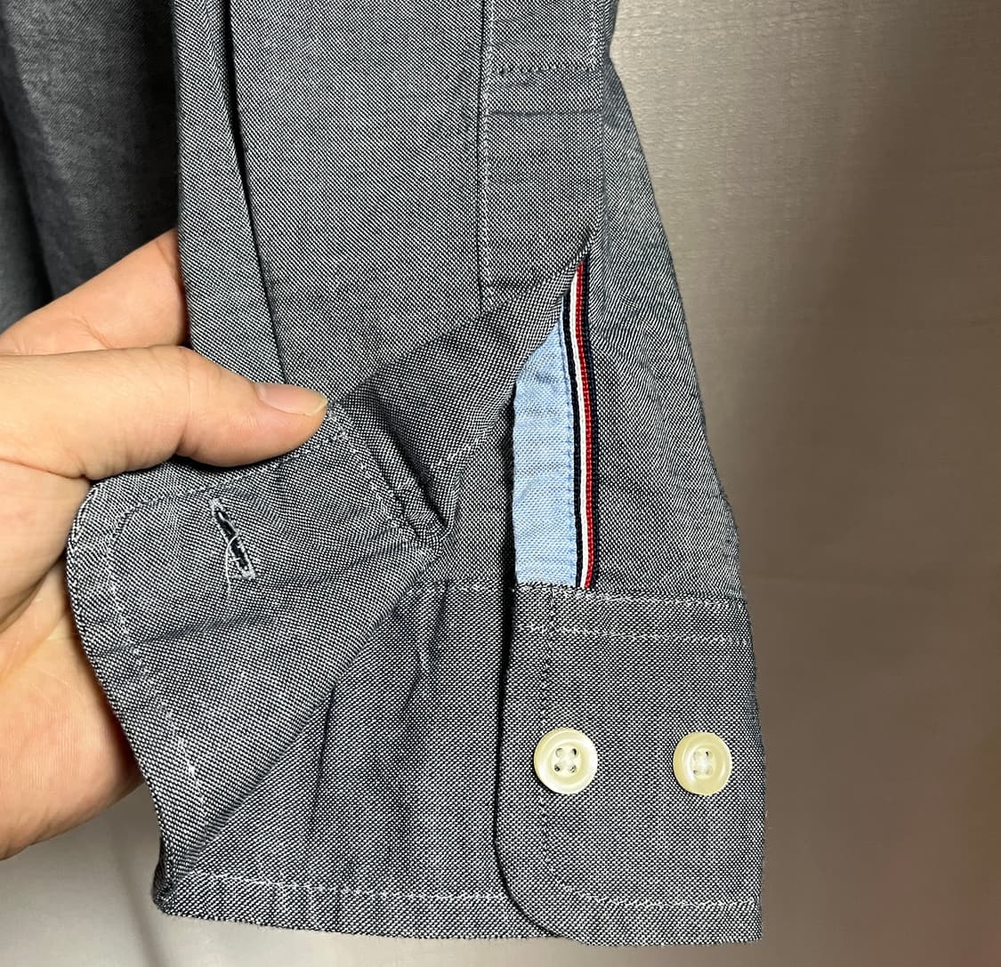 공용 타미힐피거 레귤러핏 그레이 옥스포드 셔츠 M 상품이미지2