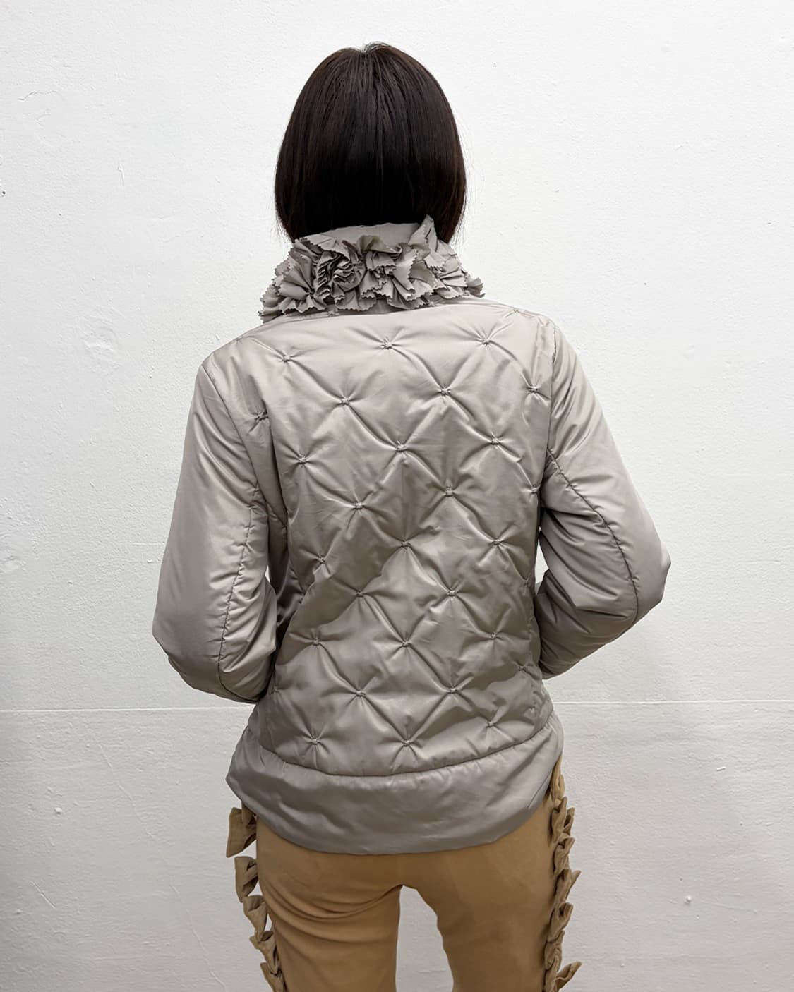 빈티지 플로럴 칼라 퀼티드 자켓 상품이미지2