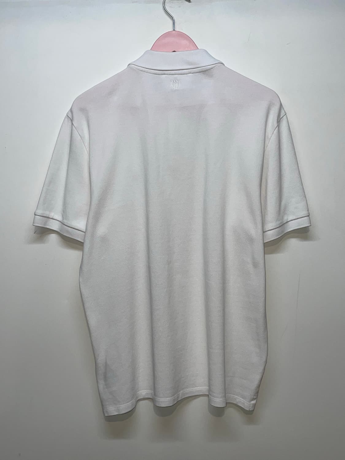 아미 스몰 하트 화이트 반팔 폴로티 상품이미지5