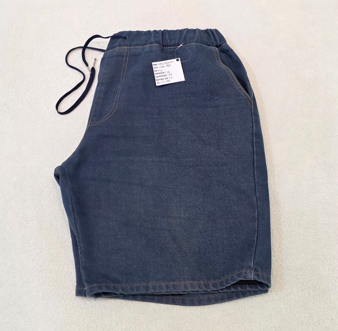 허리 밴딩 청반바지 <빅사이즈> 상품이미지3