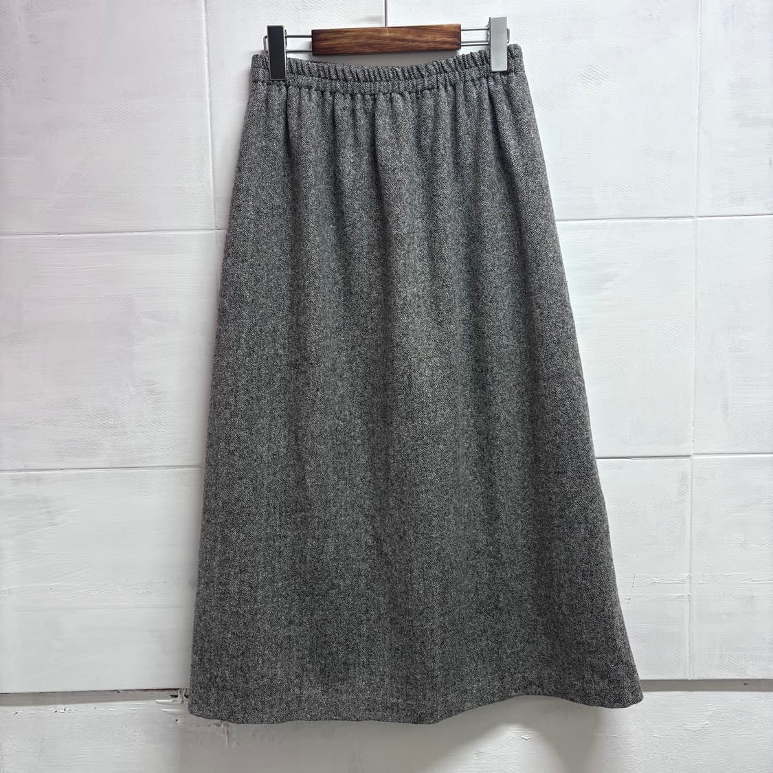 울 혼방 보카시 클래식 밴딩 롱 스커트 (JPN) 상품이미지3