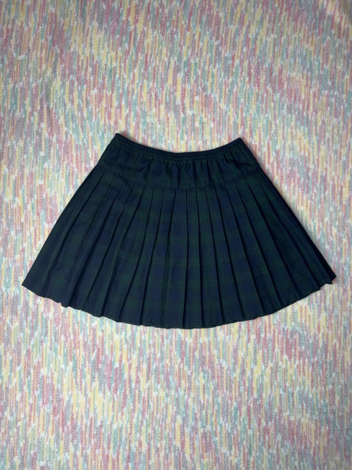 타탄체크 플리츠 미니 스커트 상품이미지1